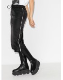 asymmetric panelled skirt