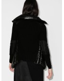 panelled puffer jacket