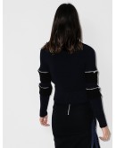 turtleneck zip-sleeve jumper