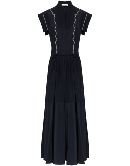 cap sleeve midi dress