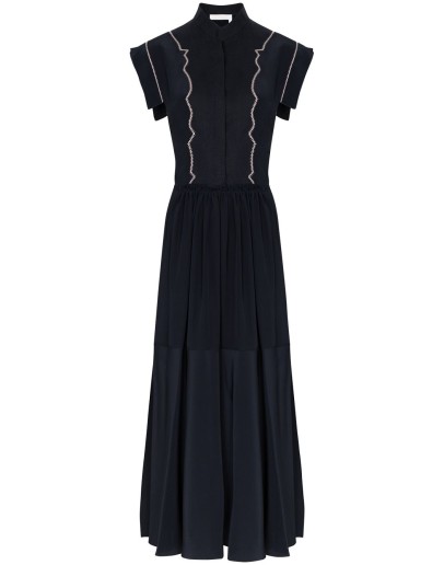 cap sleeve midi dress