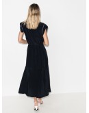cap sleeve midi dress