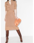 polo knit midi dress