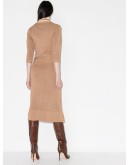 polo knit midi dress