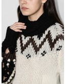 fair isle intarsia-knit jumper