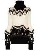 fair isle intarsia-knit jumper