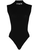logo embroidered bodysuit