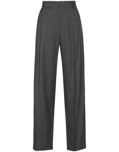 pleated wool trousers