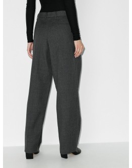 pleated wool trousers