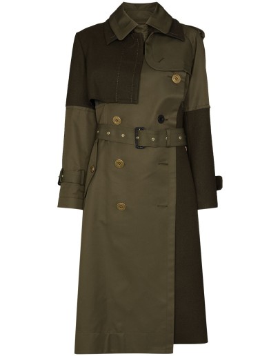 belted double-breasted trench coat