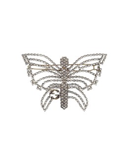 crystal-embellished butterfly hair slide
