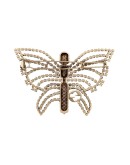 crystal-embellished butterfly hair slide