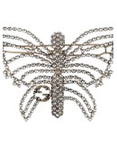crystal-embellished butterfly hair slide