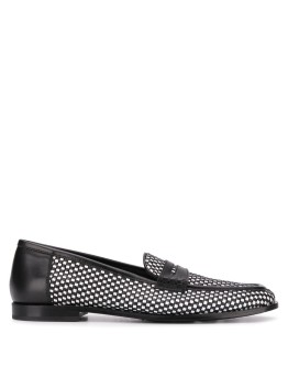 checkered loafers