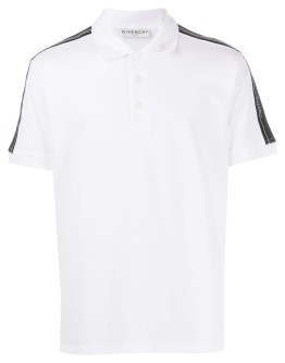 striped sleeve polo shirt