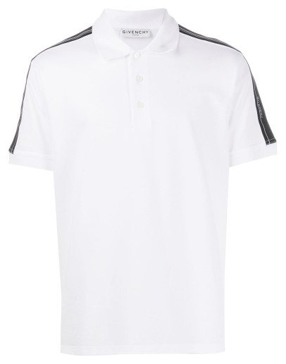 striped sleeve polo shirt