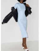 FF logo-jacquard midi dress