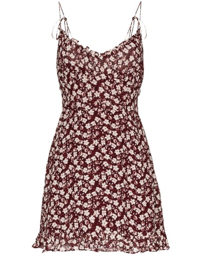 Esther floral-print mini dress