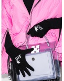 intarsia-knit logo-detail gloves