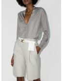 logo-jacquard cardigan