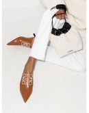 Anagram 70mm faux pearl-embellished mules