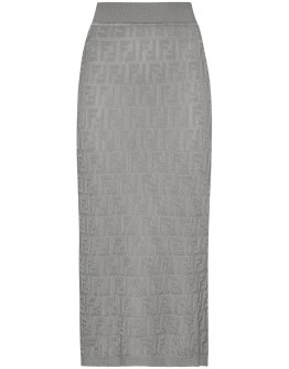 FF high-waisted midi skirt