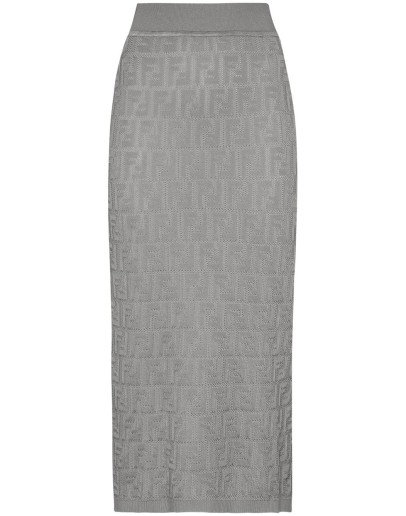 FF high-waisted midi skirt
