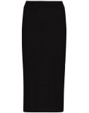 monogram knitted pencil skirt