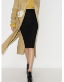monogram knitted pencil skirt