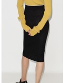 monogram knitted pencil skirt