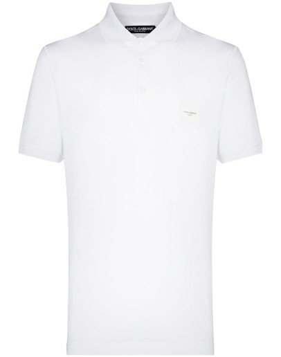 logo plaque polo shirt