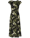 Gavin floral-print slit dress