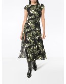 Gavin floral-print slit dress