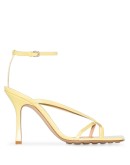 90mm square-toe leather sandals
