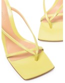 90mm square-toe leather sandals