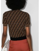 FF-print knitted top