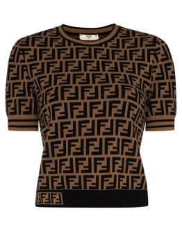 FF-print knitted top