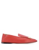 logo plaque loafers