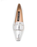 metallic slip-on loafers