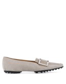 textured effect loafers
