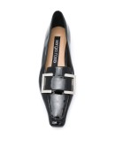 varnished finish loafers