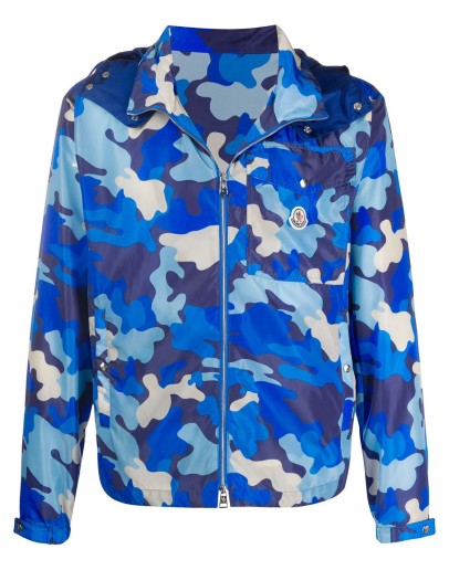 camouflage-print windbreaker jacket