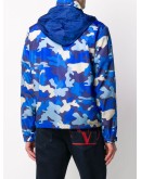 camouflage-print windbreaker jacket