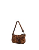 mini Rachel leopard-print suede bag