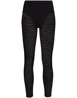 tiger-print leggings