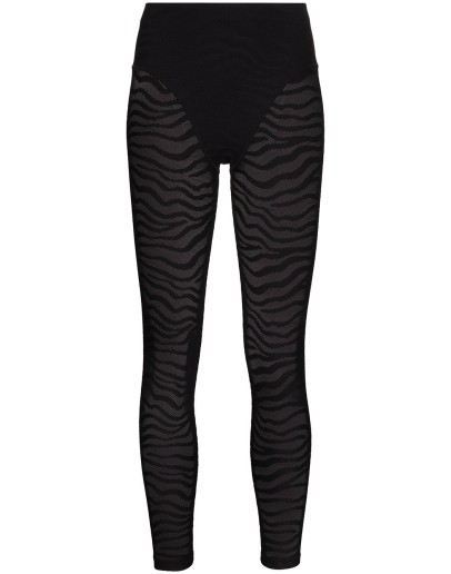 tiger-print leggings