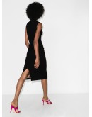 sweetheart-neck midi dress