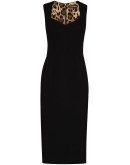 sweetheart-neck midi dress