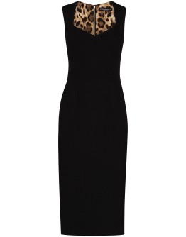 sweetheart-neck midi dress