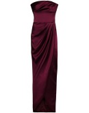 bandeau draped maxi dress